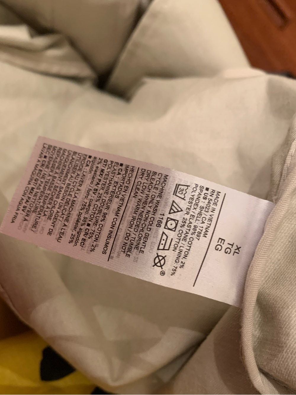 Old Navy Cropped Beige Trench Coat Size XL - Picture 6 of 6